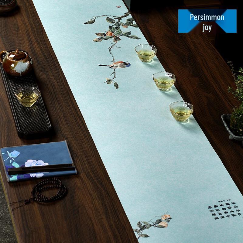 Handun Zen Style Waterproof Tea Table Runner