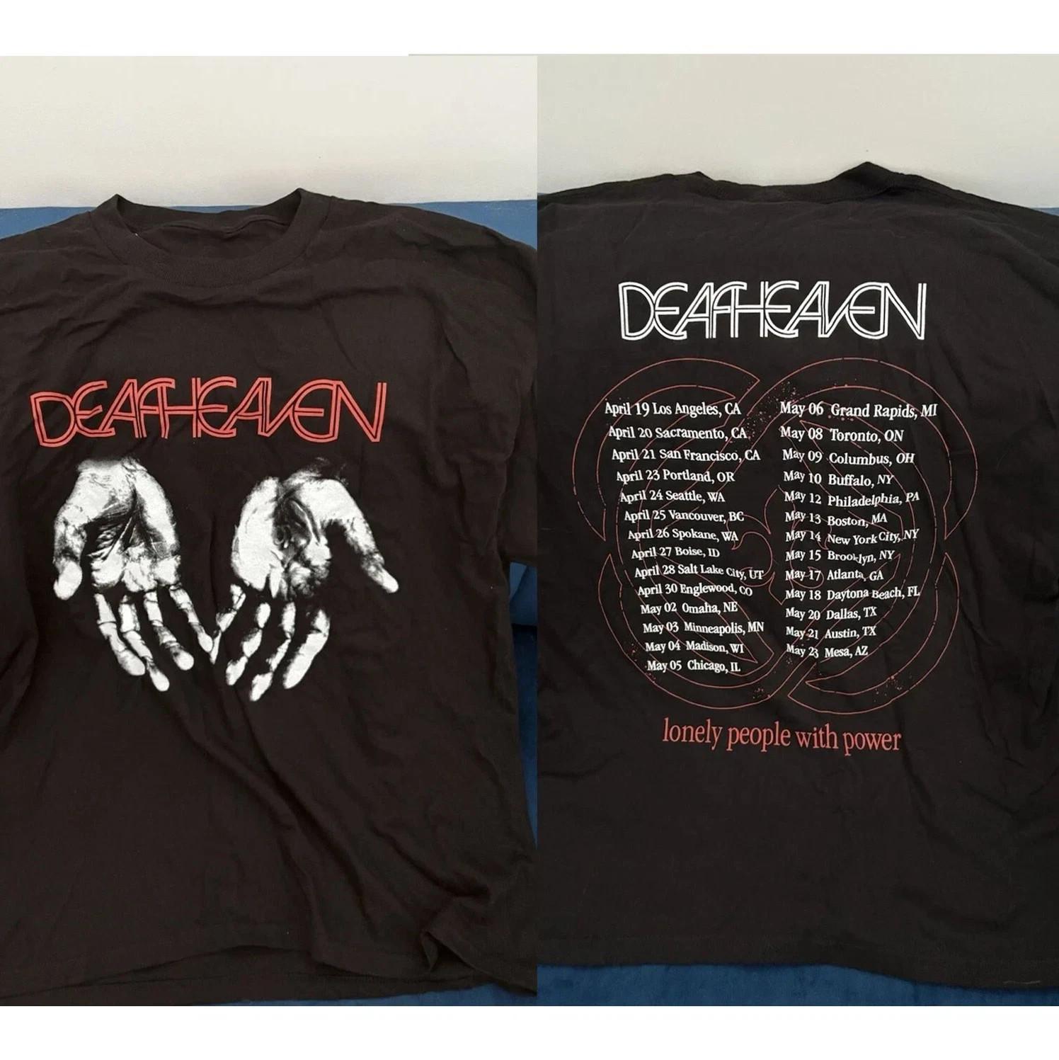Deafheaven 2025 Tour T-Shirt Lonely People With Power Tour Shirt XXXXL