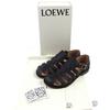Pristine LOEWE Sandals CAMPO Logo Buckle Gurkha Sandals Black 39 L814465X77 Used