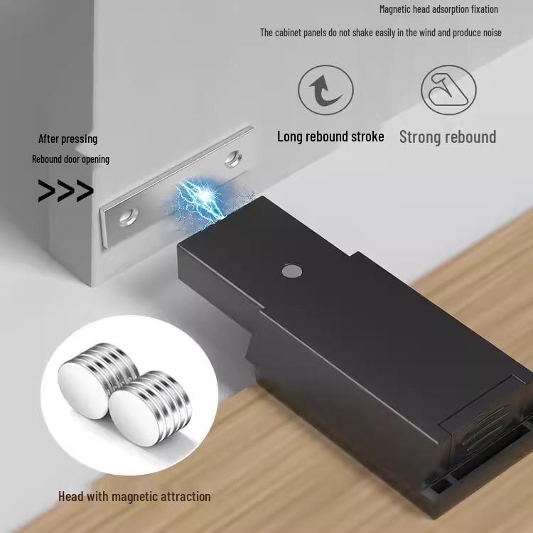 Silent Magnetic Push-Open Cabinet Door Latch