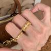 Romantic Zircon Lace Ring, Antique Niche Light Luxury Ring, Versatile Index Finger Ring