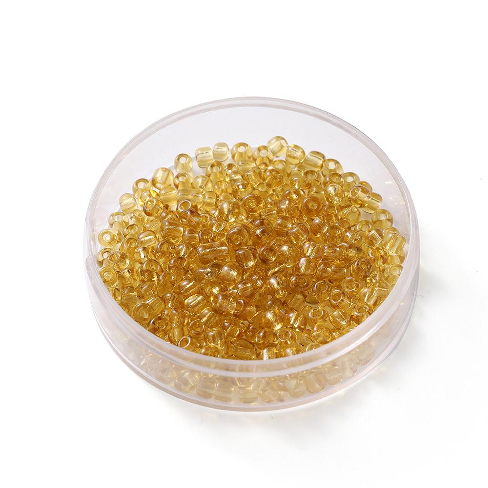 300Pcs/Lot 4mm Transparent Glass Round Loose Spacer Seed Beads For Jewelry Making Handmade DIY Bracelet Necklace Accessories