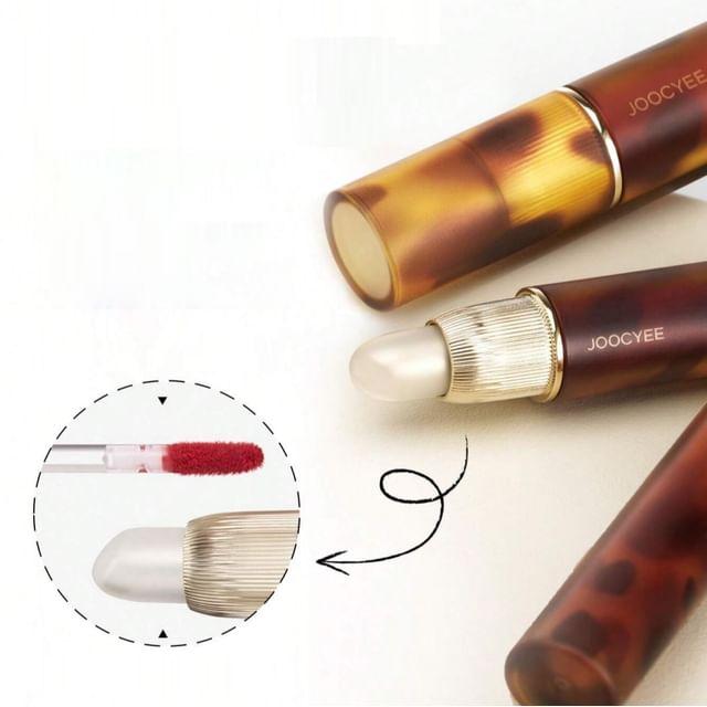 JOOCYEE - Пушистый матовый блеск для губ - 3 цвета #V07 Amber Syrup - 3.3g