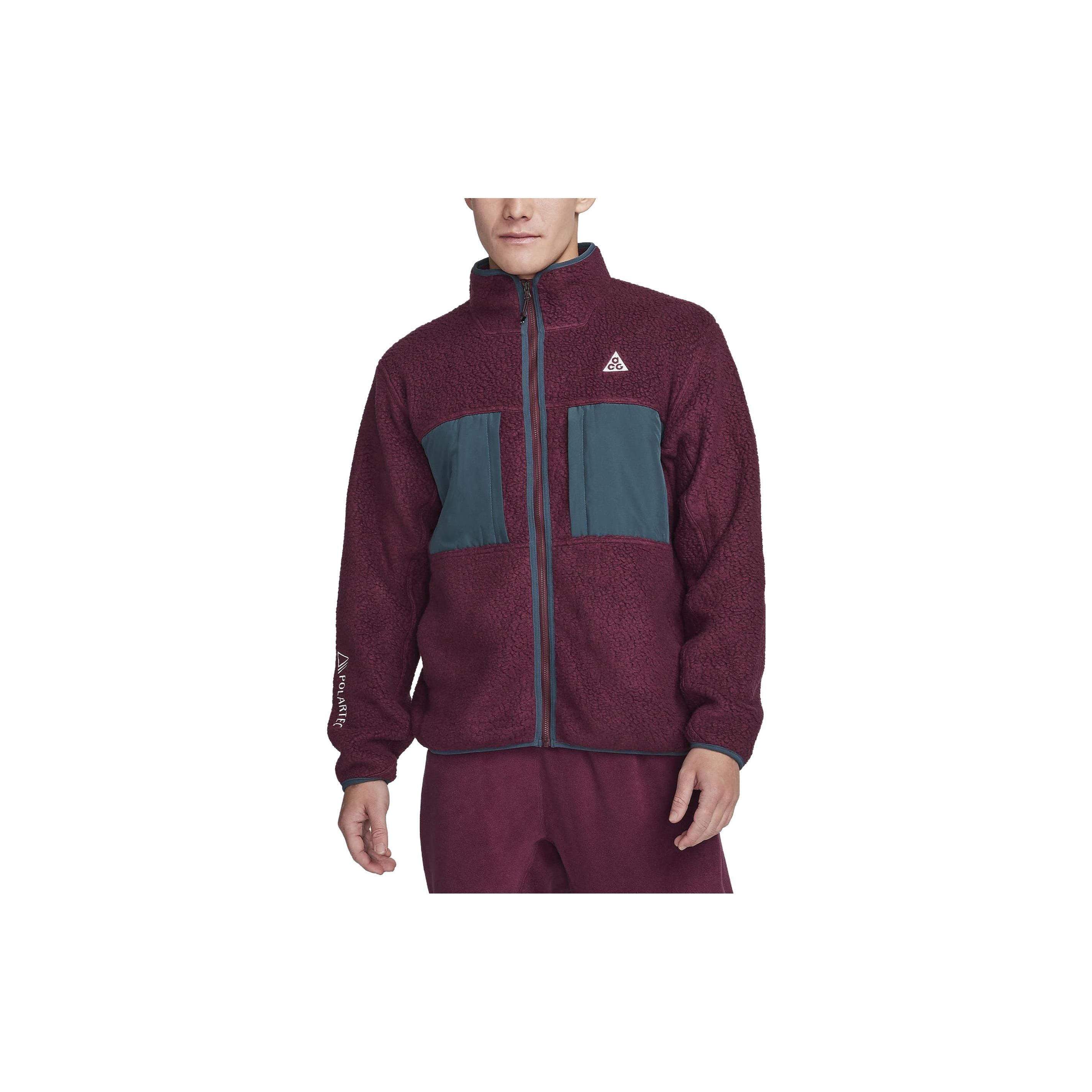 Nike Men s ACG Arctic Wolf Full-Zip Fleece Jacket Dark Beetroot FN0373-681 XL