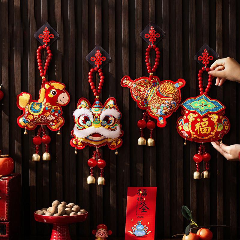 Spring Festival Hanging Pendent Horse New Year Tassel Pendant Festive Atmosphere Ornaments Decor Spring Festival Supplies