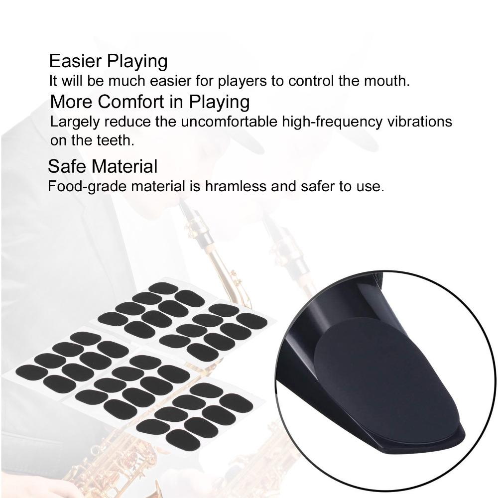 160 Pcs Black Color Clarinet Mouthpiece Patches For Saxophone Performance