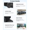 New Upgraded Car Seat Back Fan, Dual Airflow Bladeless Cooling Fan For Baby Rear Facing, 3-speed Quiet USB Backseat Headrest Fan