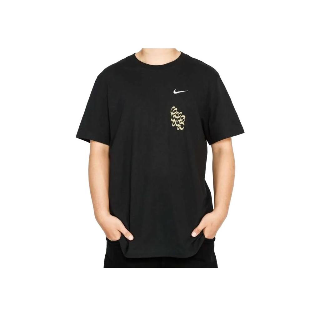 Nike X Drake Certified Lover Boy Rose Letter Print Crew Neck Short Sleeve T-Shirt Unisex Tops Black CLBBLKT-001