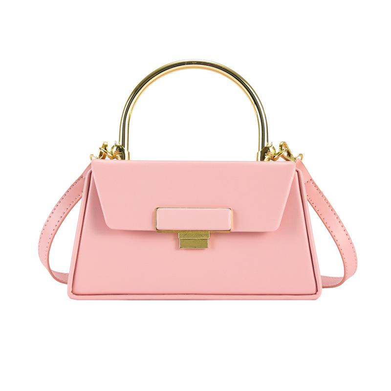 Simple Solid Color Girls Shoulder Bag Fashion Texture Girls Handbag Niche Design Ladies Crossbody Bag