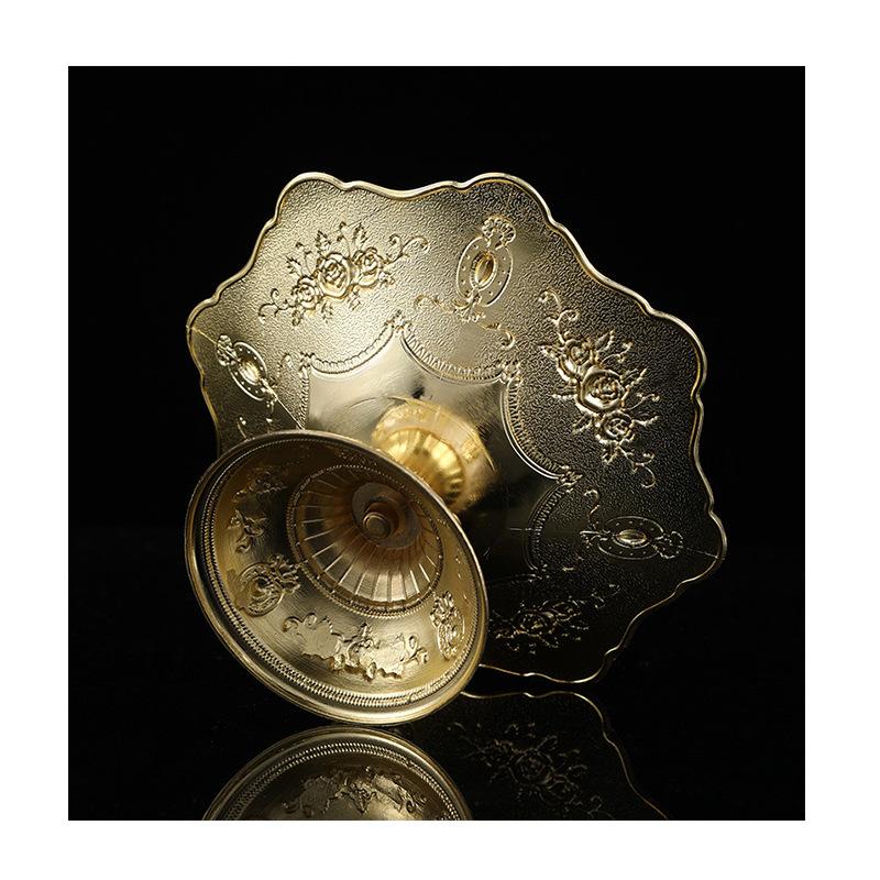 Evropská Vintage kovová miska na ovoce, Velkokapacitní kreativní servírovací mísa na sladkosti, svačiny, Svatba, Večírek, Domácí dekorace