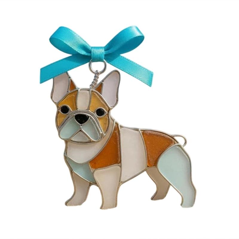 Creative Dog Light Catcher with Festival Color Accent Creating Holiday Charm for Any Window Decoration Occasion
