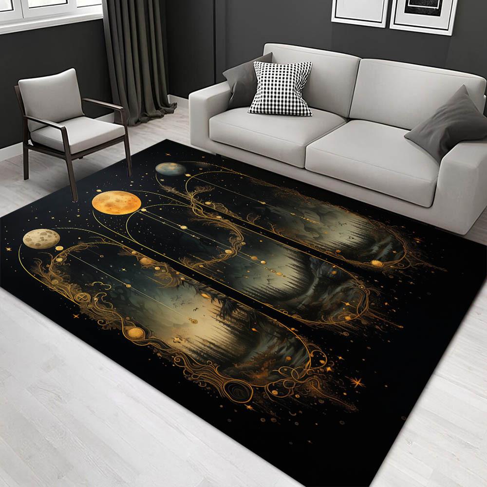 

1pc 23135524740 Pattern Carpet, Area Rug For Living Room Bedroom Room Bed Chair Laundry Entryway Corridor Yard Non-slip Outdoor Camping Rug 60cm by 90cm