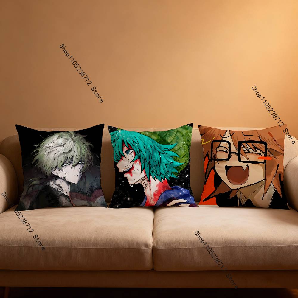 Game Y-Your T-Turn to D-Die Pillow Covers Cartoon Sofa Decorative Home Double-sided Printing Short Plush Cute Cushion Cover