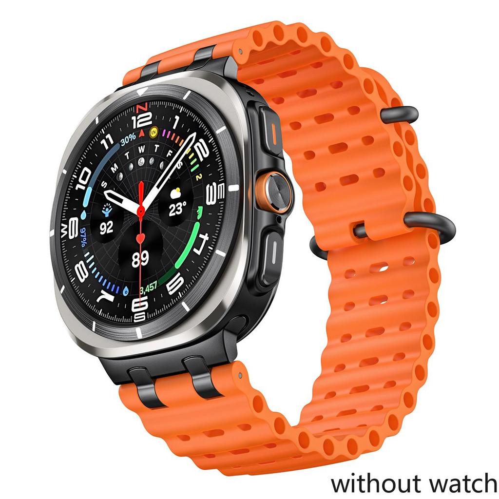 

Ocean Silicone Band for Samsung Galaxy Watch 7 Ultra 47mm Soft Breathable Wristband Correa For Galaxy Watch Ultra 2026 Strap Watch Ultra 2025