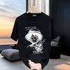 ZX Luffy Zoro One Piece Anime Personality Print Big Loose Plussize Pure Cotton Cartoon Mens and Womens Shortsleeved Tshirts