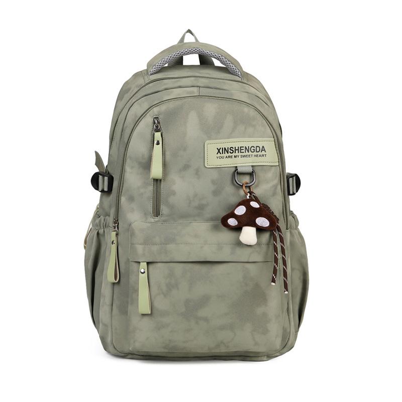 Schoolbag Large Capacity Backpack Female Korean Edition College Wind Anti-splashing Student School Bag Casual Versatile Daily Travel Backpack