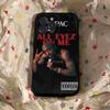 Rapper 2Pac Singer Tupac Square Matte Silicone Case For Iphone17 Air 16 15 14 13 12 11 Pro Max Plus Matte Basic Cover Case