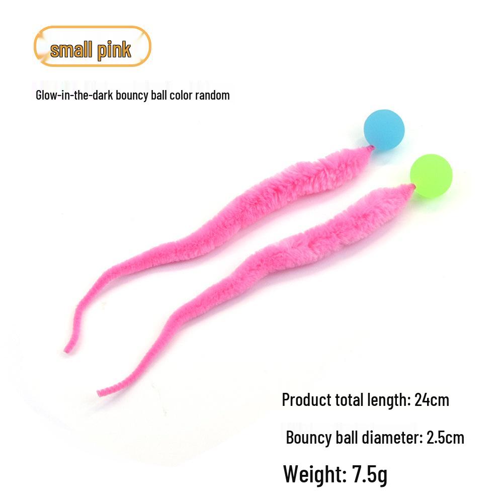 New Cross-Border Cat Teaser: Elastic Caterpillar Ball Plush Toy