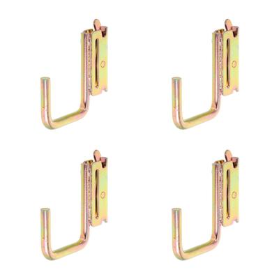 Mobestech 4pcs Fixed Hook Rail Tool E-Track Hanger J Hook Enclosed Trailer Hook Enclosed