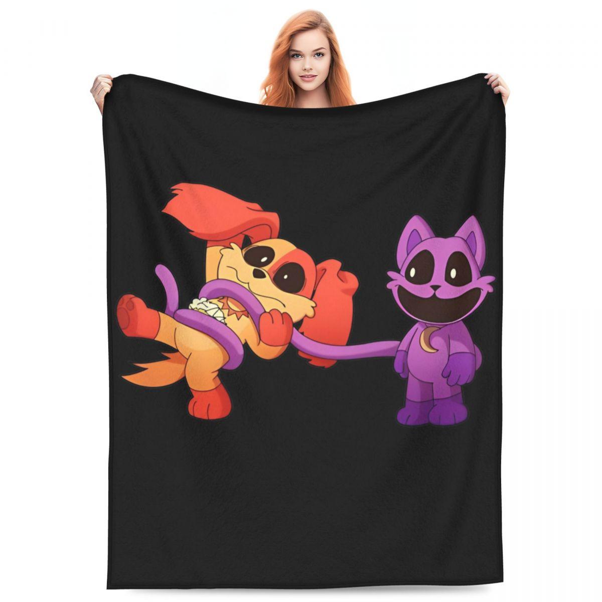 

Catnap Dogday Playing Blanket Decorative Flannel Bedding Throws For Living Room Soft Warm Custom DIY Quality Bedspread Gift Idea 75cmx90cm