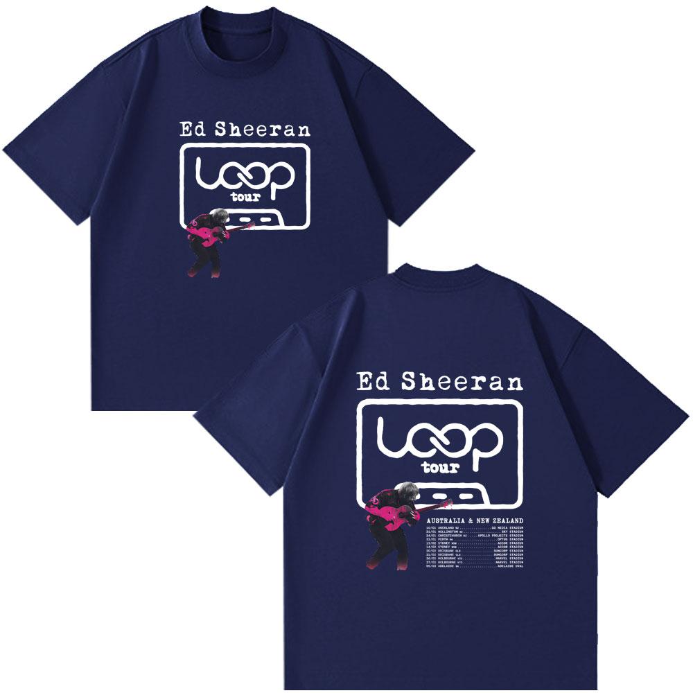 Ed Sheeran Loop Tour Australia and New Zealand 2026 Tour Merch Tees Unisex's Women Fashion Style Tops Harajuku Oversized Style Wear