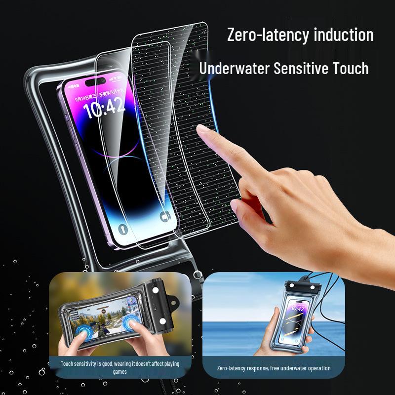 Triple-Sealed HD Touchscreen Waterproof Phone Pouch for Swimming and Hot Springs