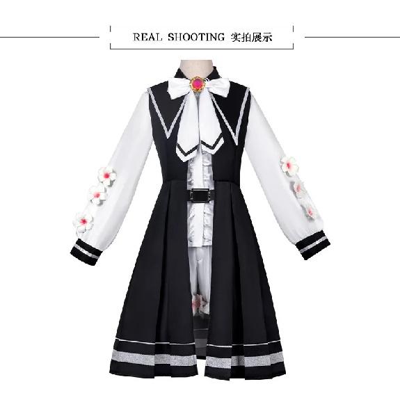 New Sakuraba Ema Cosplay Costume Wig Anime Magical Woma Witch Trial Ema School Uniform Lolita Dress Halloween Christmas Clothing
