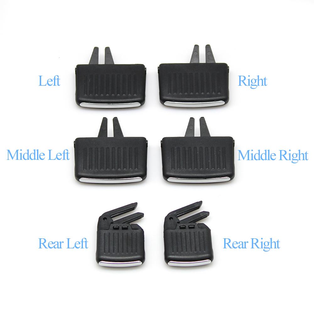 Car Dash Front Rear Air Conditioner AC Vent Grille Outlet Tab Clip Slider For Volkswagen Golf 6 Sagitar Jetta 5KD819703