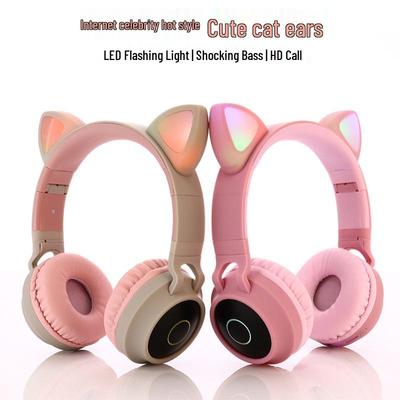 Cat Ear Bluetooth Headphones: Wireless, Luminous, Long Battery, Heavy Bass - Perfect Gift for Children & Girls