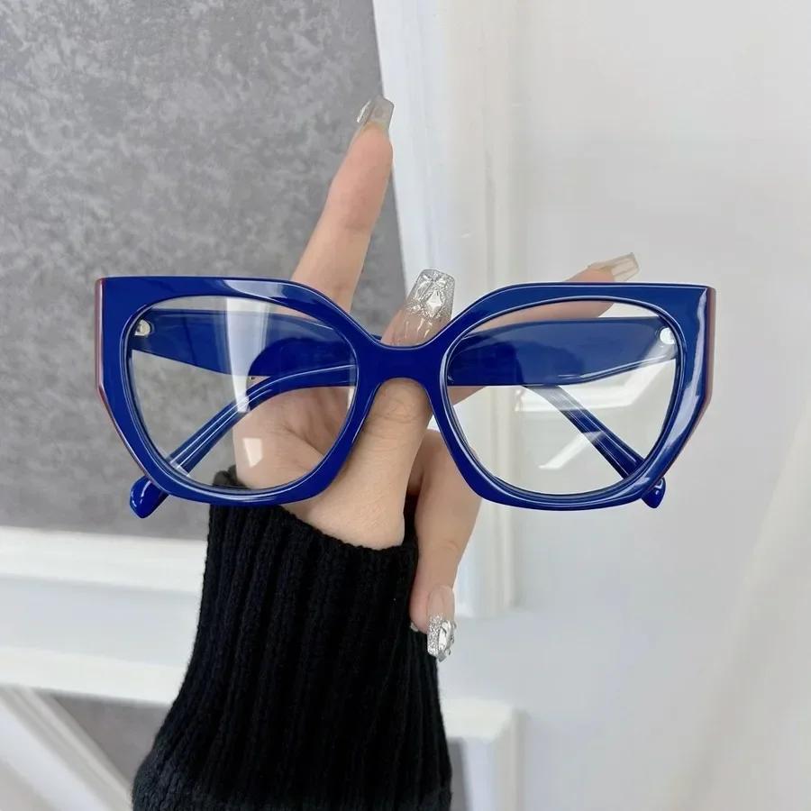 

Квадратні окуляри проти синього світла Модні Ретро Класичні Жіночі Чоловічі Комп ютерні Ігрові Захист Очей Звичайні Окуляри