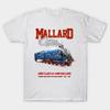Men Black Print T-shirt Mallard Class A4 4468 - World Fastest Steam Locomotive No-Cut Transfer Paper Print Cotton Tshirt