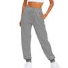 Joggers Unisex a Vita Alta Multicolore in Pile con Polsini Larghi per Tempo Libero & Sport