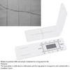 2/4Pcs Crack Monitor Plastic Easy to-Use Grids Concrete Crack Monitorings Record Standard Crack Monitors