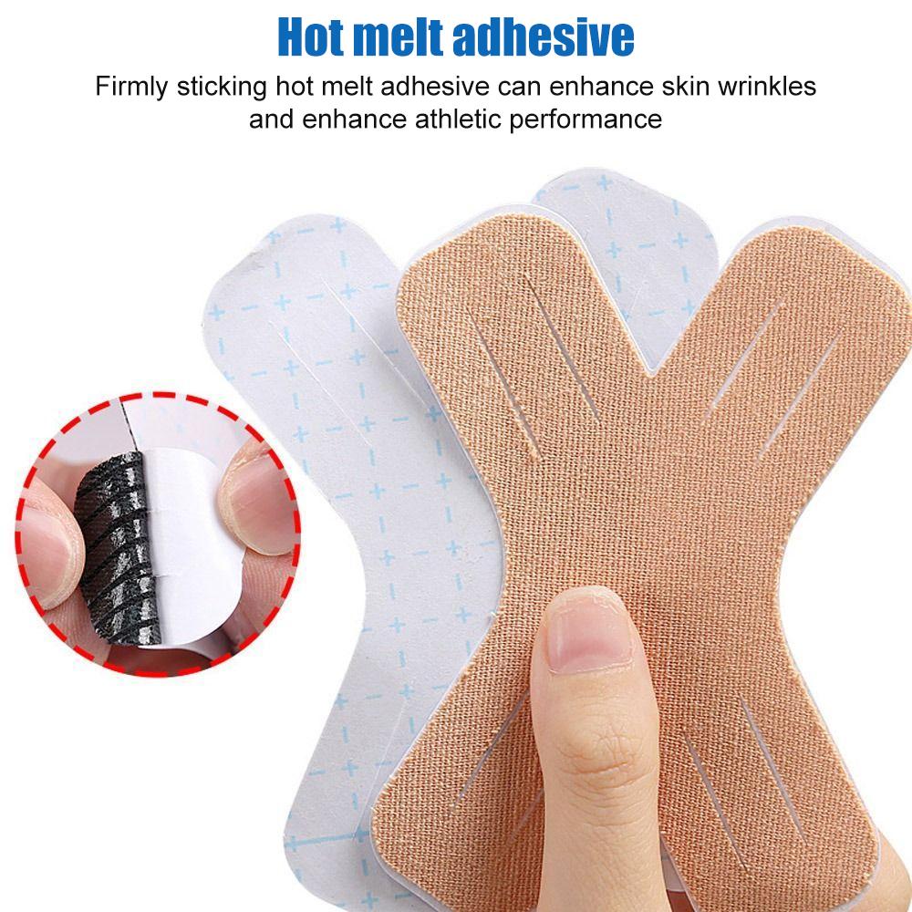 8/12PCS Kinesiology Tape Muscle Support Elastic Athletic Sports Tape Therapy Recovery Adhesive X Type for Knees Shoulder