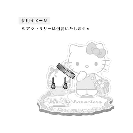 White Clover Hello Kitty Acrylic Stand Accessory Display for Sanrio Characters - Necklace, Earrings, Ring Holder (AS-SAKT01)