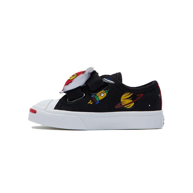 Converse Jack Purcell Low Top Sneakers Baby Sneakers Black Red 765639C