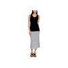 Maison Kitsune Baby Fox Series Ss24 Ribbed Crew Neck Embroidered Fox Patch Vest Women Tops Black MW00103KJ0125-P199