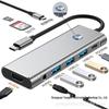 4K Type-C Hub with Screen Projection & One-Key Screen Off Feature