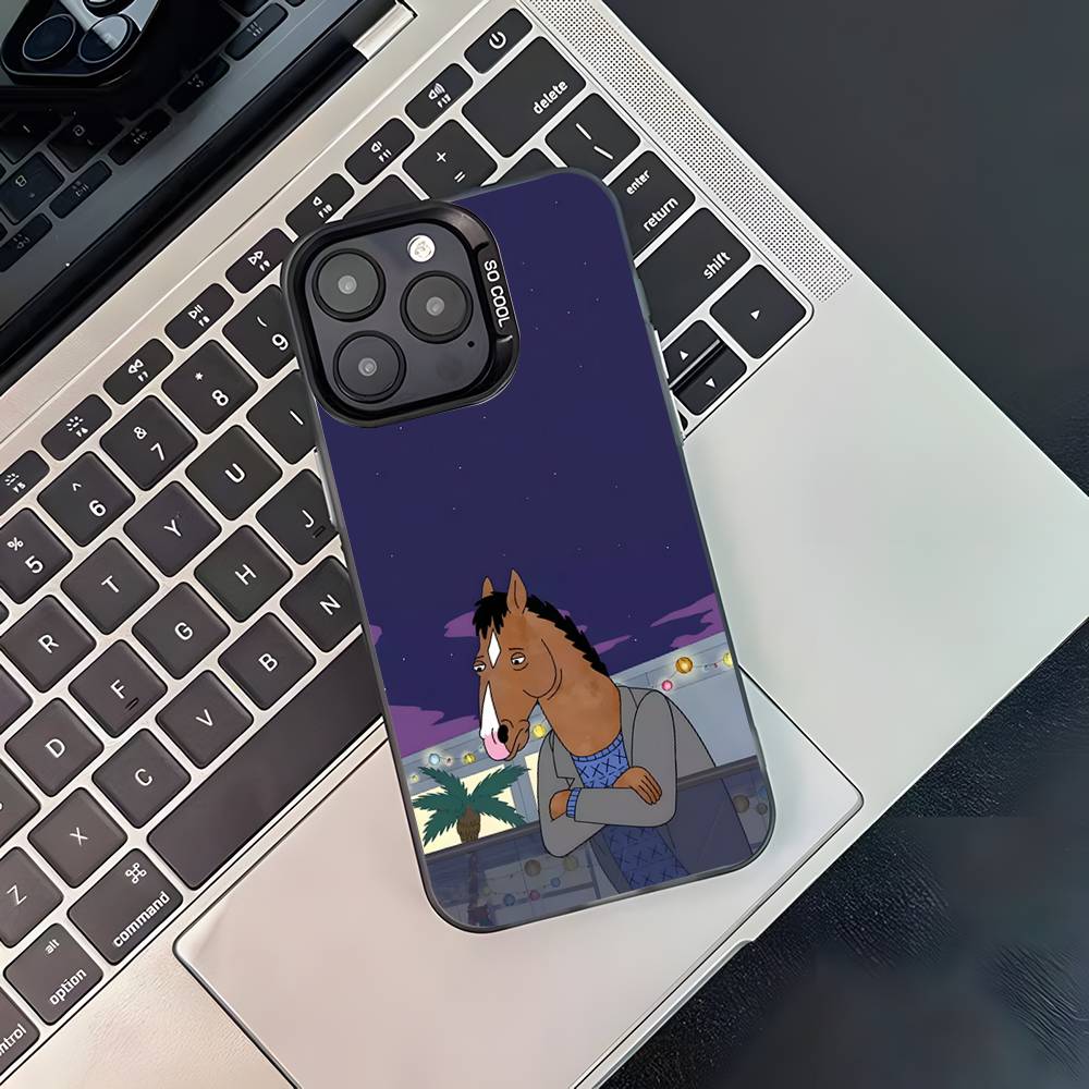 Cool B-Bojack H-Horseman Phone Case For iPhone 17,16,15,14,13,12,11,Pro,Max,Plus,Black Matte Shockproof Cover iPhone15PROMAX