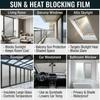 Anti-UV Window Sun Shade Film Double Side Window Privacy Film Windows Sunshade Curtain  for Home