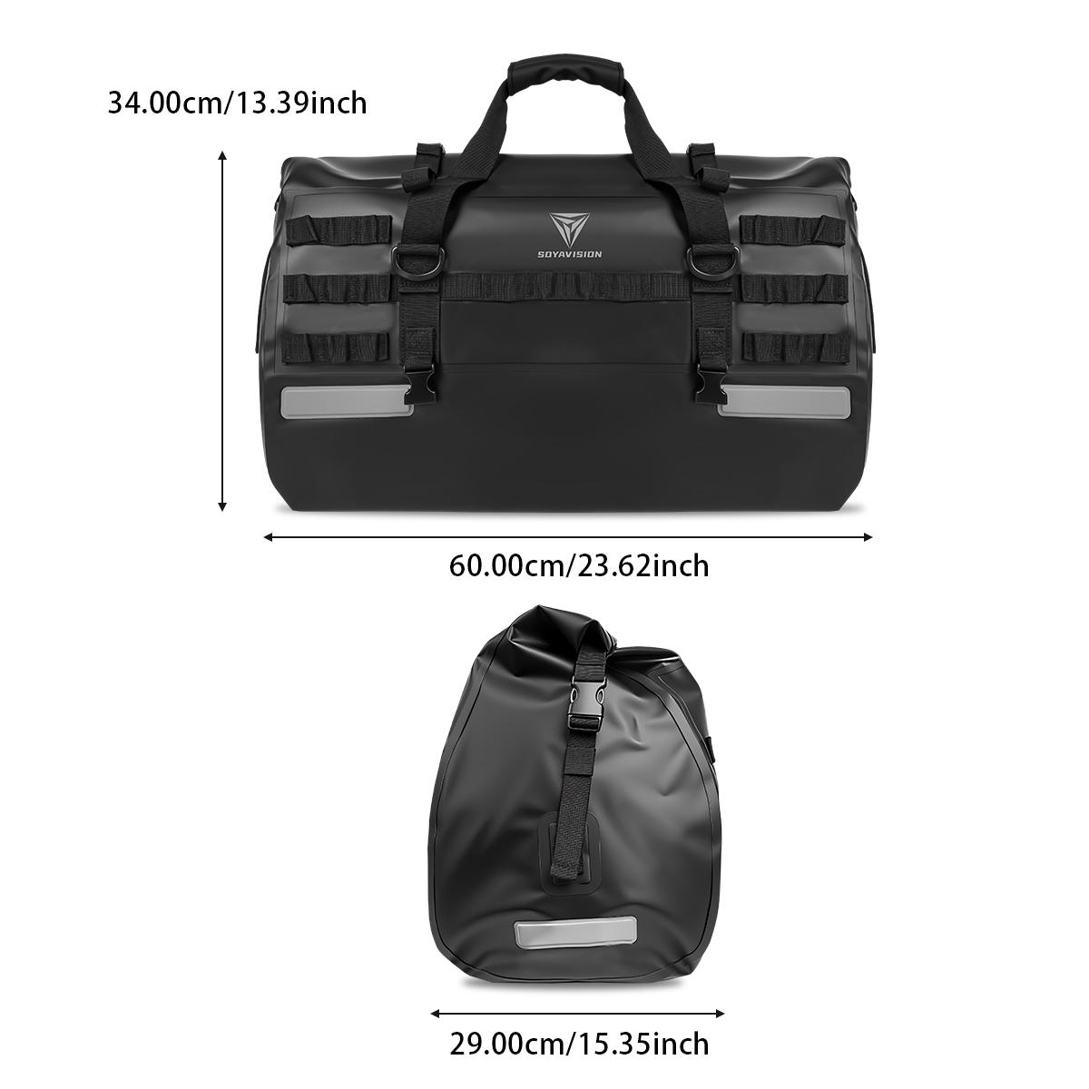 

Universal Motorcycle Tail Bag 50L Rear Seat Helmet Bag Waterproof Travel Luggage Dry Bag for Touring Adventure Outdoor Camping