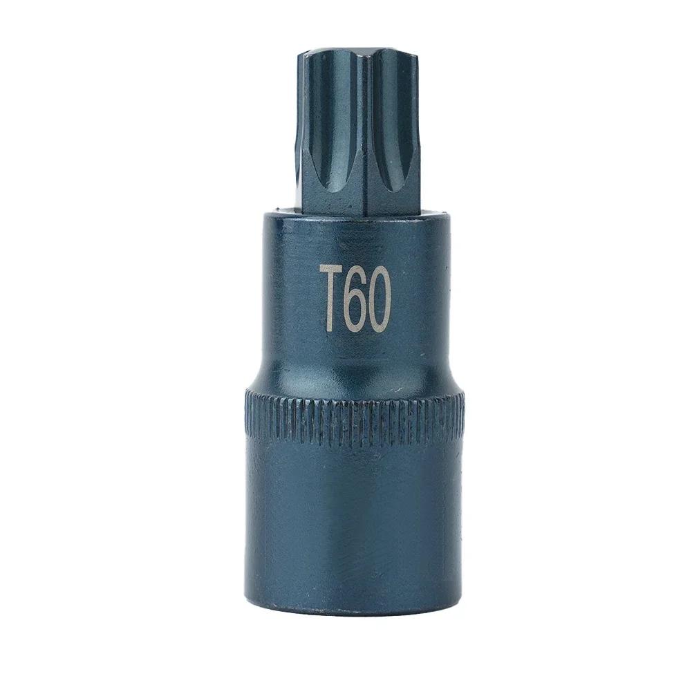 1/2 Inch Torx Screwdriver Bit Screwdriver Drive Socket T40 T45 T50 T55 T60 T70 Screwdriver Bit Tool For Ratchet Wrenches