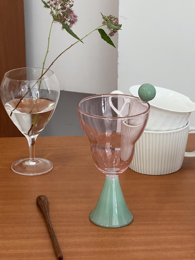 Design Sugar Bean Goblet Glass Water Glass Dessert Glass Champagne Glass Gift Bubble Cup Glassware for Drinking Cocktail Glass