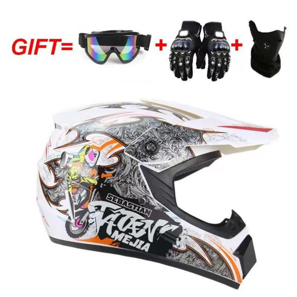 Cool Helmet Junior Motorcycle Helmet Mountain Bike ATV Off-Road Vehicle Helmet