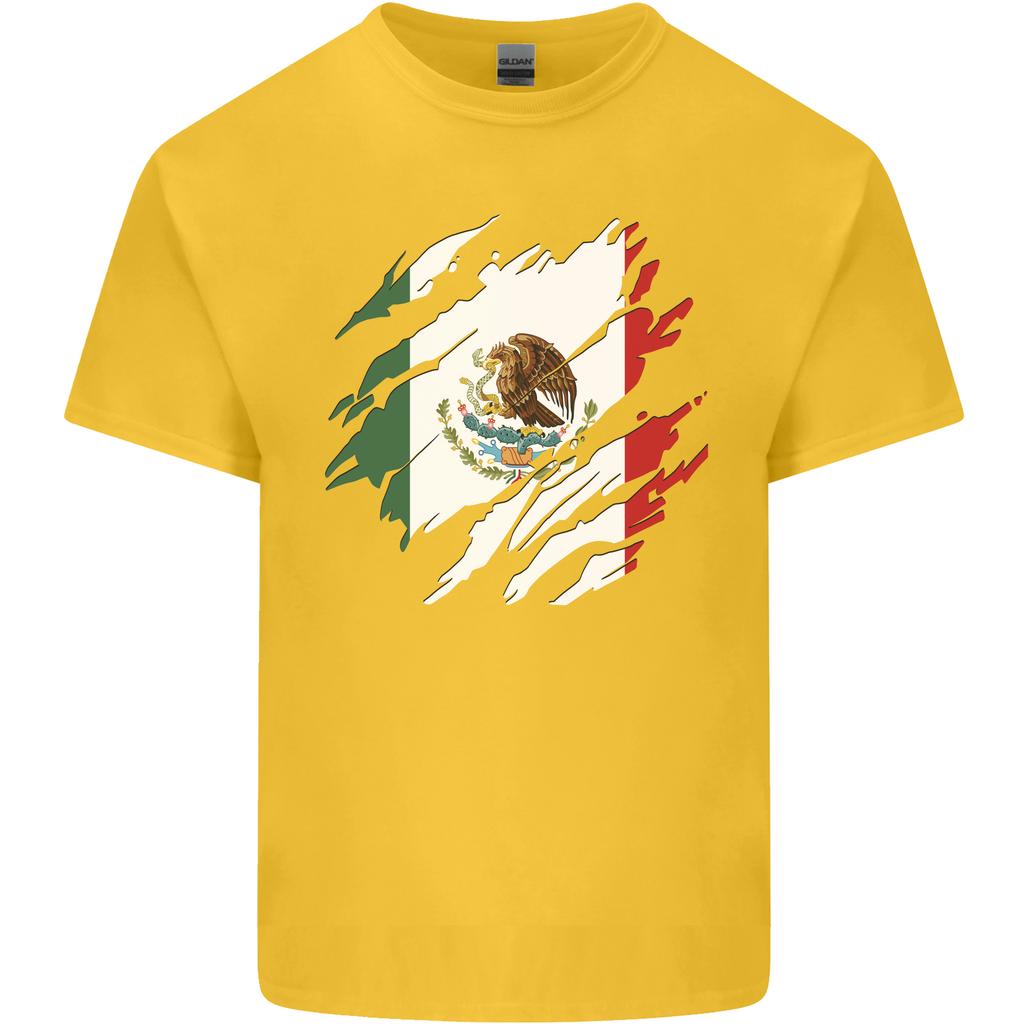 Torn Mexico Flag Mexican Day Football Unisexs Light Cotton Tshirt