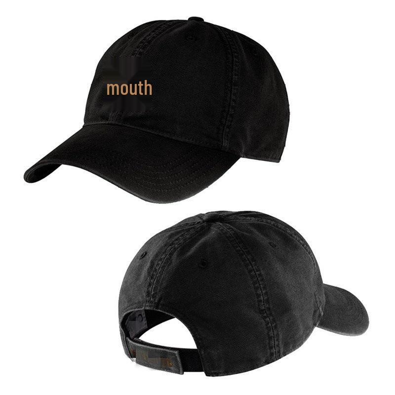 Trendy Retro Washed Baseball Cap for Men & Women - Duckbill Design, Casual Spring/Summer Sunshade