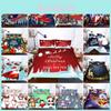 Weihnachtsmann Weihnachtsquilt Bettbezug-Set Mit Weichem Polyester-Material**