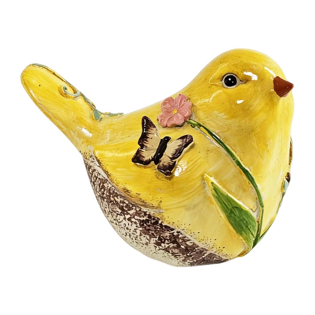 Skurrile Cottagecore Vogelfigur Handbemaltes Niedliches Vogelornament Harz-Vogelfigur für Regal Zuhause Wohnzimmer Tischplatte