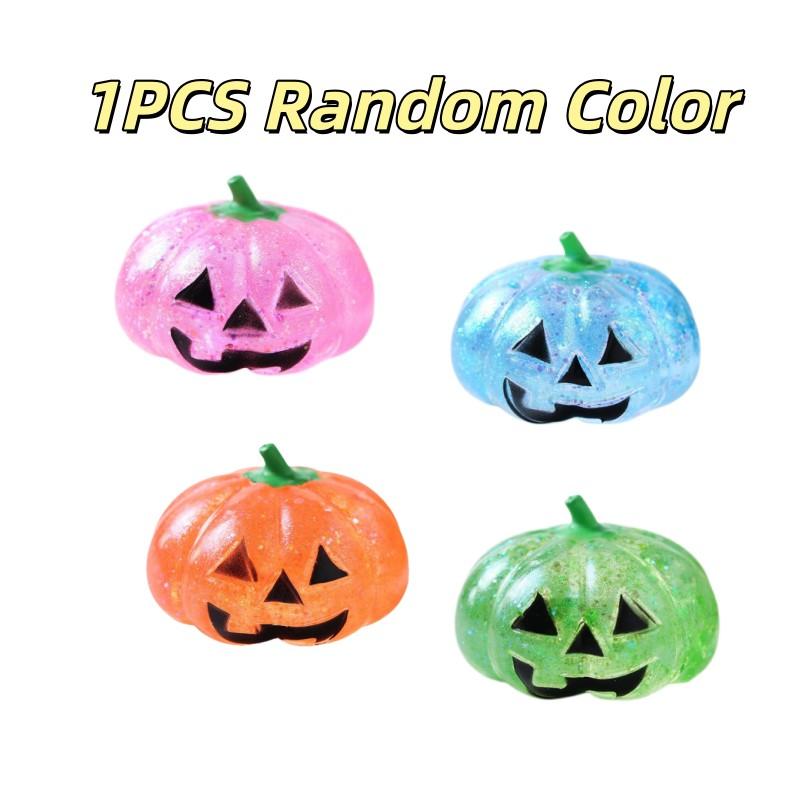 Halloween Kürbis Malzose Stressball Quetschspielzeug Weicher Stressball Langsam Rückfedernd Fidget Spielzeug Stressabbau Lustiges Geschenk für Erwachsene