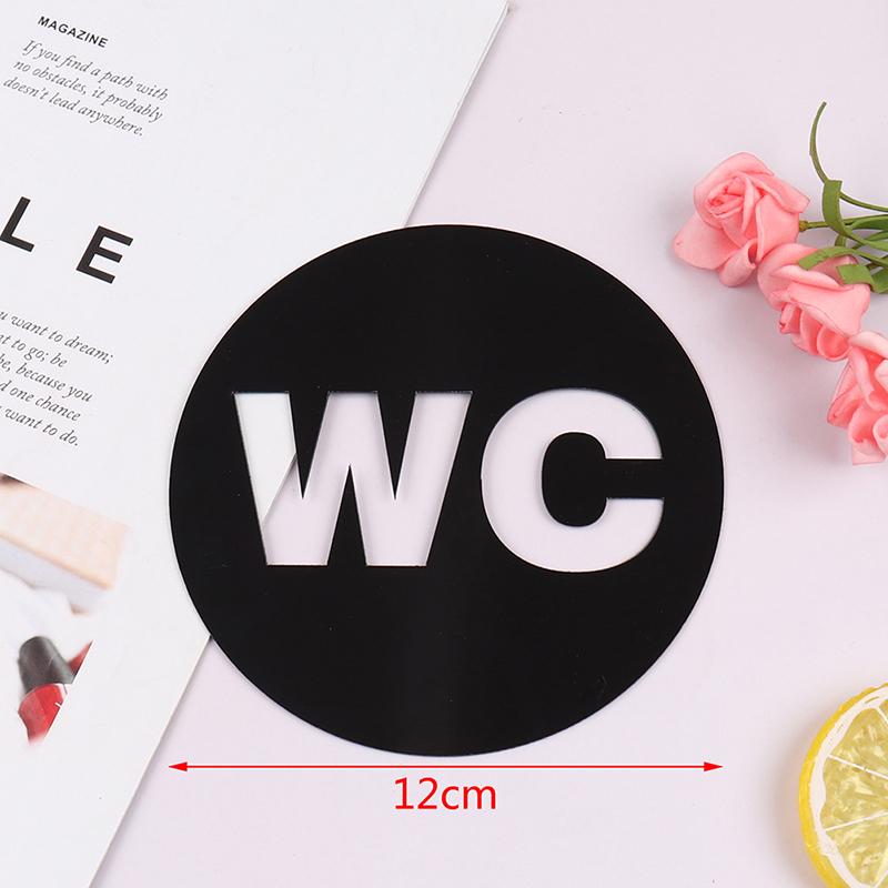 

1 шт. самоклеящаяся акриловая наклейка для украшения дома туалетная дверь знак зеркало настенные наклейки